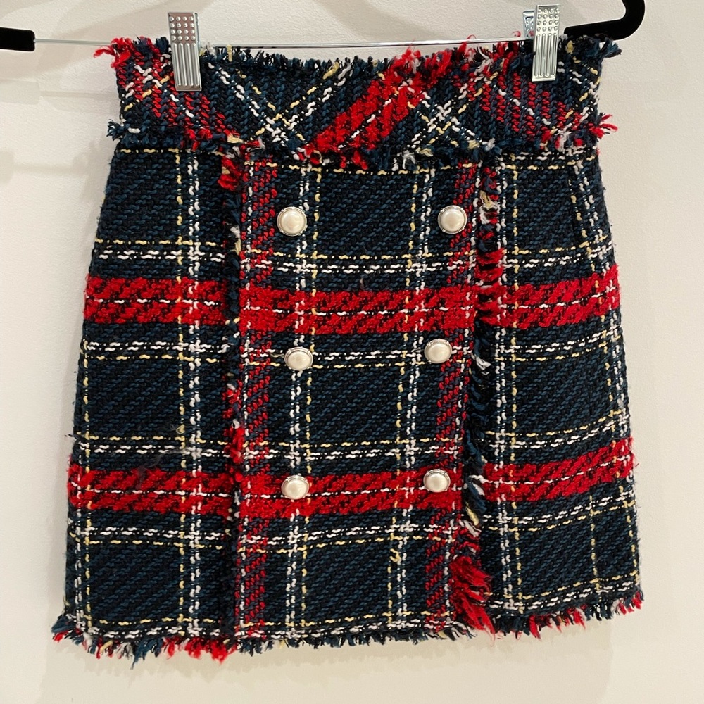 Zara Tweed Mini Skirt